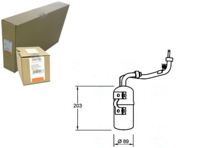 Behr hella осушувач кондиціонера behr hella 123243 фото №1