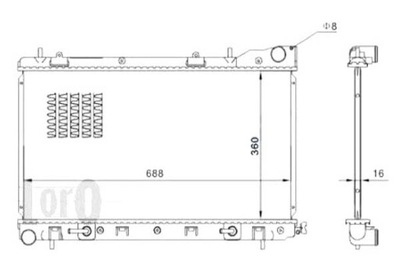 DEPO AUŠINTUVAS VARIKLIO 45111SA010 45111SA021 4511 