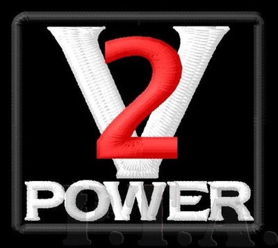 V2 V-Twin Power termo naszywka