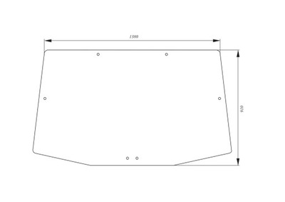 VENTANAS PARTE TRASERA JOHN DEERE 8100, 8200, 8300, 8400, 8120, 8220, 8130, 8230, 8330  