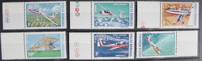 Mi 4353-58 Rumunia 1987 Lotnictwo **