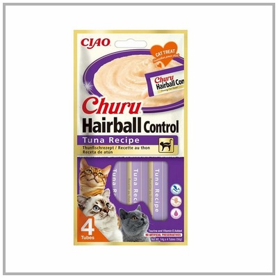 Inaba Cat Churu Hairball Tuńczyk 4x14g