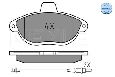 MEYLE 025 230 4218/W КОМПЛЕКТ КОЛОДОК ШАЛЬМІВНИХ