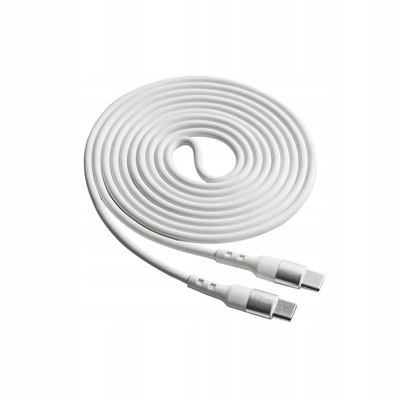 Kabel Akyga USB typ C - USB typ C 1,8 m biały 60W 3A jakość! QC 4.0