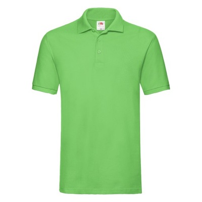 Polo Premium Fruit of the Loom Limonkowy 3XL