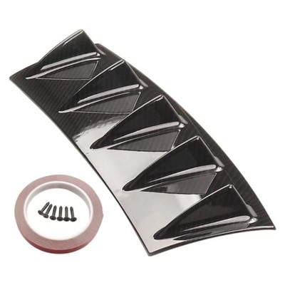 UNIVERSAL CAR REAR БАМПЕР LIP DIFFUSER 5 FIN SHARK FIN STYLE CAR BLA~55249