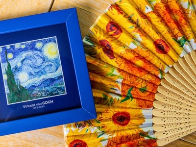 Wachlarz - V. Van Gogh, Słoneczniki (CARMANI)