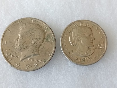 zestaw dwóch monet USA