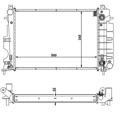 RADUADOR SAAB 900 93- NRF 58109  