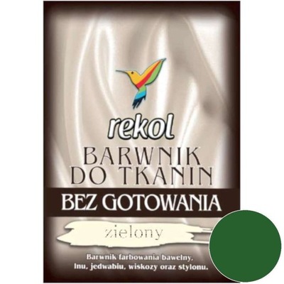 BARWNIK do tkanin bez gotowania ZIELONY green 15g