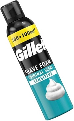 GILLETTE PIANKA DO GOLENIA ZWYKŁA 300 ml SENSITIVE