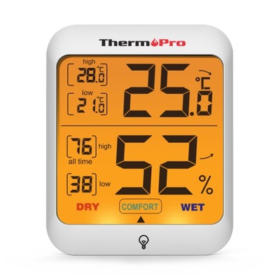 ThermoPro TP53 Cyfrowy termometr Higrometr Podświetlany