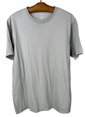 Koszulka męska t-shirt gładki zgaszony błękit 100% bawełna SONOMA r. L USA