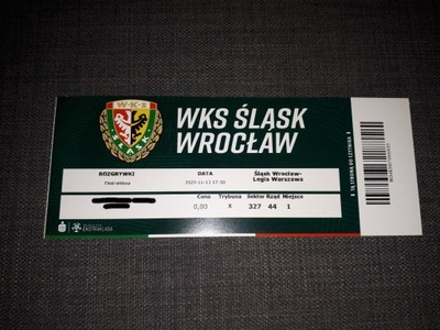 Bilet Śląsk Wrocław - Legia Warszawa 13.11.2022