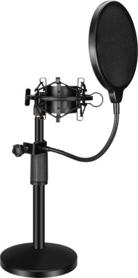 Mozos Zestaw mikrofonowy: statyw biurkowy, pop filtr, kosz antywibracyjny