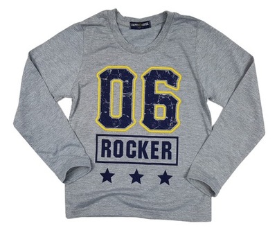 BLUZKA ROCKER r 6 - 110/116 cm GREY