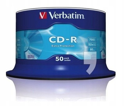 CD-R Verbatim 700MB x52 50 szt. CAKE