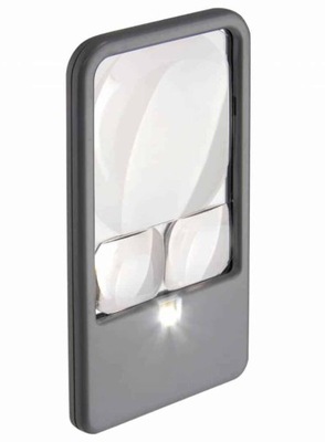 Lupa kieszonkowa Carson LED Lit Triple Magnifying Glass 2,5x / 4,5x / 6x