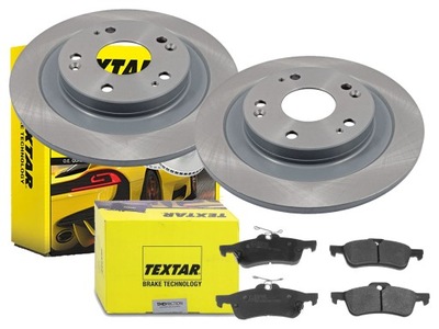 Гальмівні диски гальмівні колодки textar задня honda civic ix 276mm фото №1