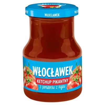 Ketchup pomidorowy Włocławek pikantny 380g