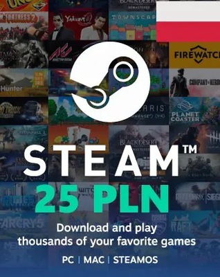 Karta podarunkowa Gift Card Steam 25zł PLN wallet