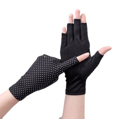 Bawełniane rękawiczki damskie bez palców Light