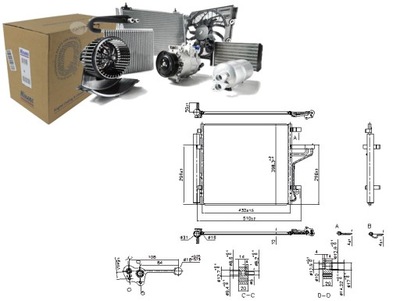 KONDENSATORIUS KONDICIONAVIMO KIA PICANTO III 1.0 1.2 03.17- NISSENS 