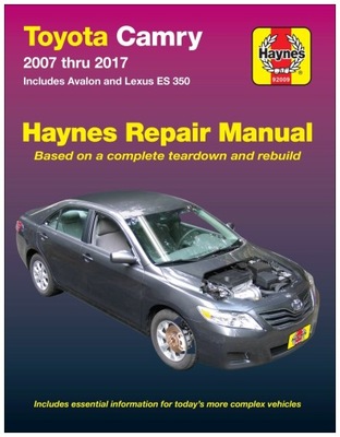 TOYOTA CAMRY AVALON LEXUS ES350 (2007-2017) MANUAL REPARACIÓN HAYNES 24H  