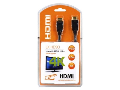 Kabel HDMI-HDMI v2.0, 1,5m, 4K