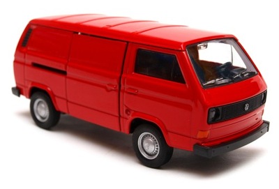 Volkswagen T3 VAN 1:34 - 39 model WELLY czerwony