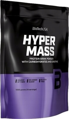 Biotech Hyper Mass 1000g Gainer Kreatyna Masa Truskawka