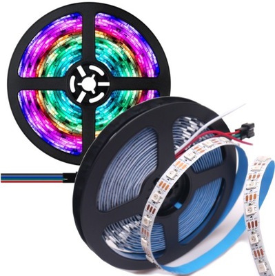 ROLKA 5m taśma WS2815 argb 12V 60 diod/m smart MAGIC białe pcb IP30