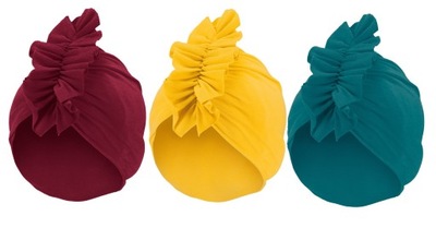 Czapka turban 3szt! zestaw kpl dresowy r 54