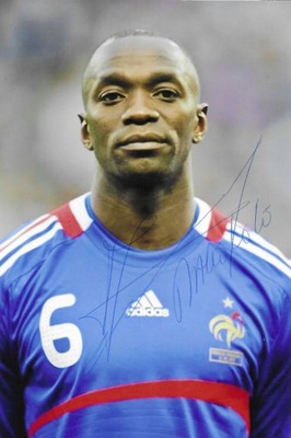 Autograf Claude Makélélé, Chelsea, Francja, Madryt