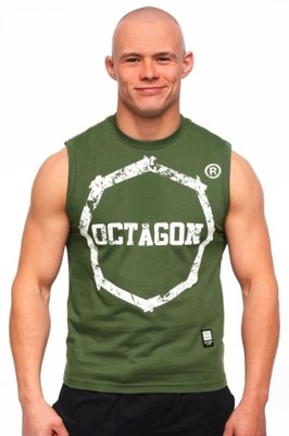 Bezrękawnik Octagon Logo Smash khaki - S