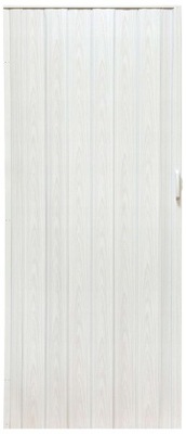 Drzwi harmonijkowe 004 04 biały dąb - 80 cm