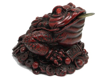 Trzynożna żaba z monetą wz.6 - Feng Shui