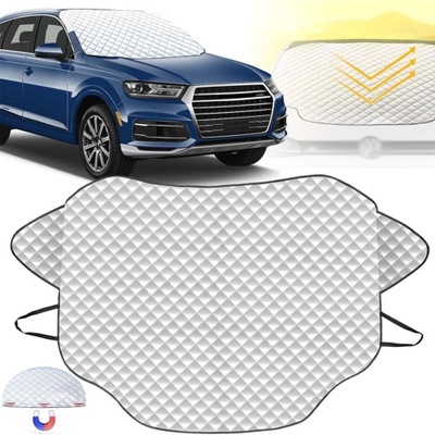 ZIMOWA OSŁONA NA PRZEDNIĄ SZYBĘ SAMOCHODU CHRONIĄCA PRZED MROZEM I ŚNIEGIEM