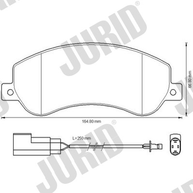 КОЛОДКИ ГАЛЬМІВНІ ПЕРЕД JURID 573275J