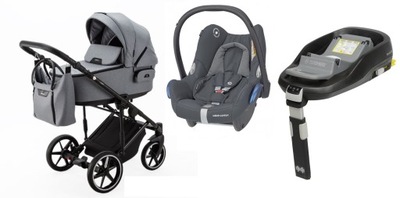 ADAMEX ZICO wózek 4w1 MAXI COSI CABRIOFIX + BAZA