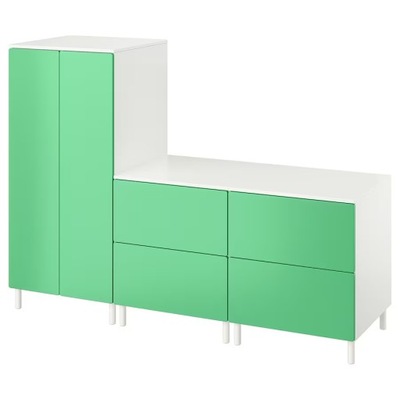 IKEA SMASTAD PLATSA Szafa zielony 180x57x133 cm