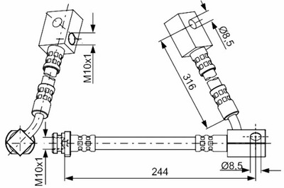 BOSCH LAIDAS STABDŽIŲ ELASTINGAS PRIEK. L NISSAN 350Z 3.5 