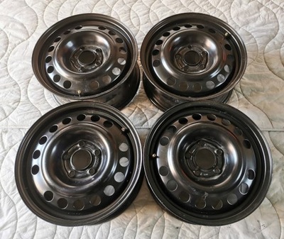 4 PIEZAS LLANTAS ACERO 15 OPEL ASTRA G COMBO C CORSA C VECTRA B 5X110 ET49 NUEVO  