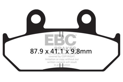 КОЛОДКИ ТОРМОЗНЫЕ EBC FA124/2HH УСИЛЕНЫЕ (КОМПЛЕКТ. NA 1 ДИСКИ ТОРМОЗНЫЕ)