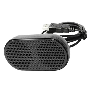 Głośnik stereo Mini USB Podwójny głośnik tubowy Czarny