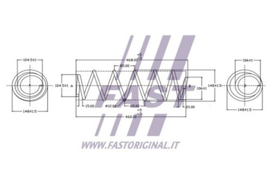 FAST FT12257K MUELLE ZAWIESZ.PRZ.STILO 01-KPL. LE+PR  