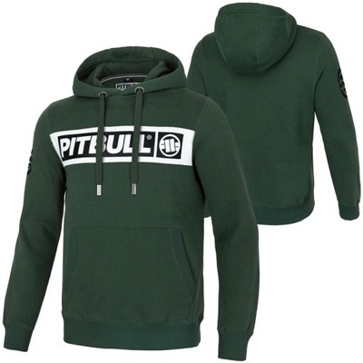 PIT BULL bluza SHERWOOD green + wlepa ARI roz 3XL