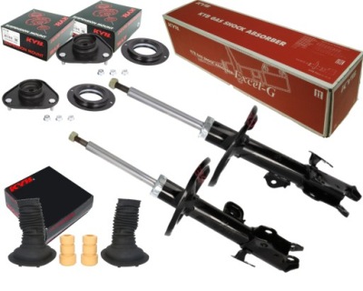 Kyb 2x амортизатори подушки безпеки захист відбійники toyota rav-4 iii 2005-2013 перед фото №1