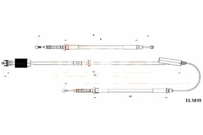 COFLE LYNAS STABDŽIŲ COFLE 11.5839 OPEL ASTRA J 09- 5D 1915 1006-593 