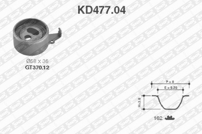 COMPUESTO ENGRANAJE DE DISTRIBUCIÓN SNR KD477.04 KD47704  